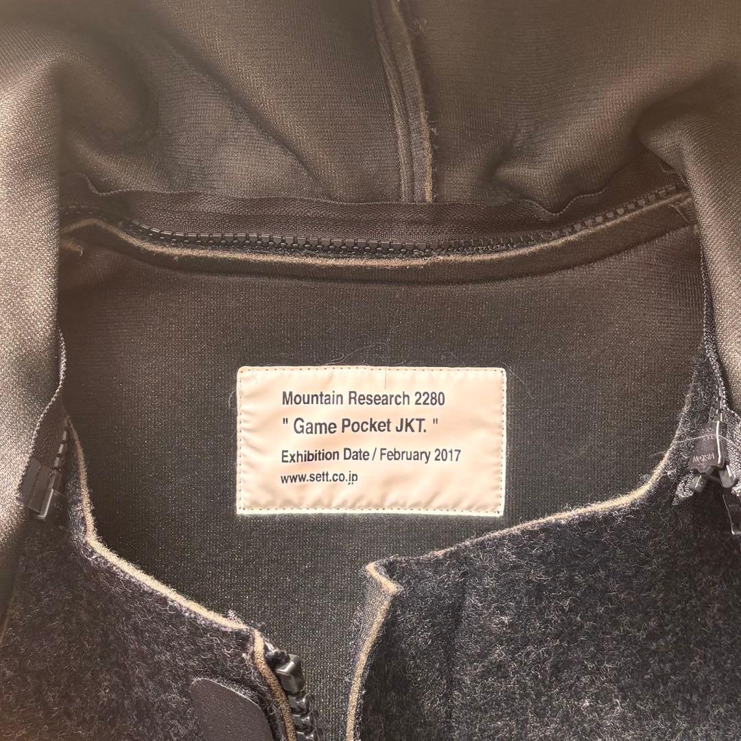 MOUNTAIN RESERCH amc. フード付きジャケット ダークグレー