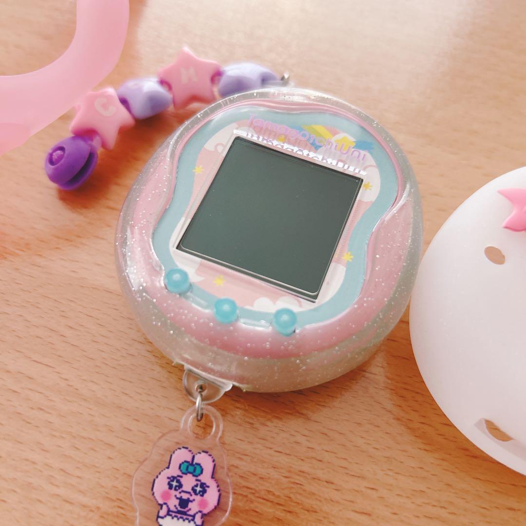 極美品　たまごっちuni エンジェル　可哀想にランド　ケース2個付き