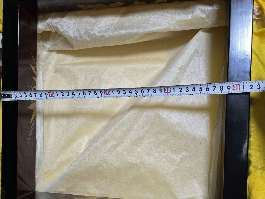 輪島塗四君子蒔絵の炉ぶちです