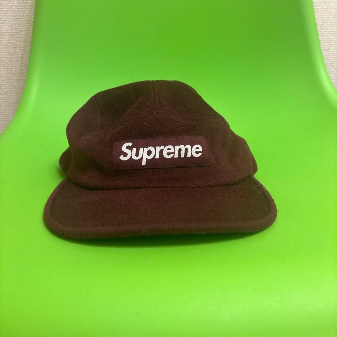 Supreme Wool Camp Cap バーガンディー 18aw