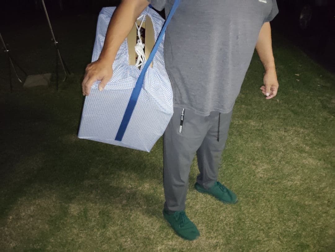 KS STUDIO カホン 青色 巾着型ケース付き