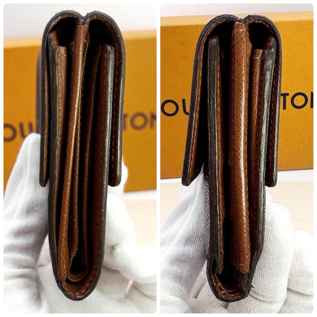 【美品】ルイヴィトン ポルト モネビエ カルトクレディ Wホック 三つ折り財布