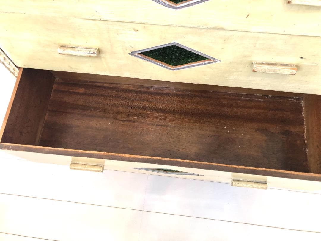 【フランス アンティーク家具】シャビーシック アンティークチェスト キャビネット