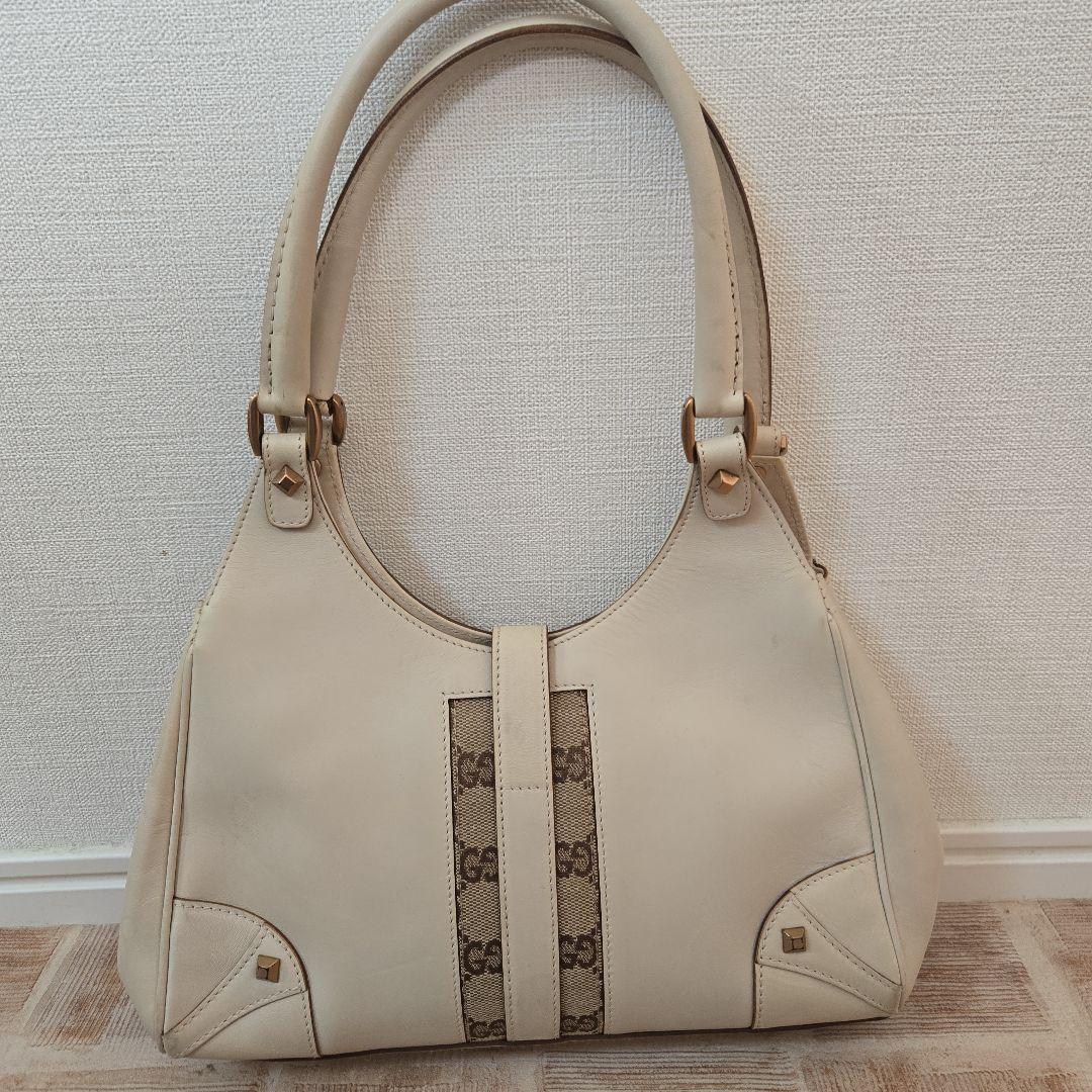 Gucci　グッチ　ジャッキーライン　バッグ　ベージュ