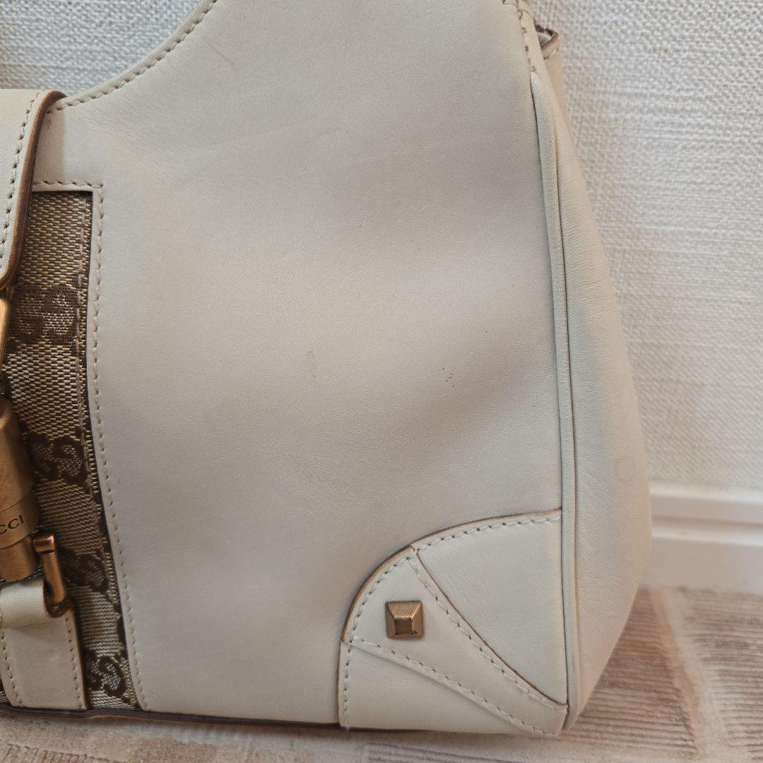 Gucci　グッチ　ジャッキーライン　バッグ　ベージュ