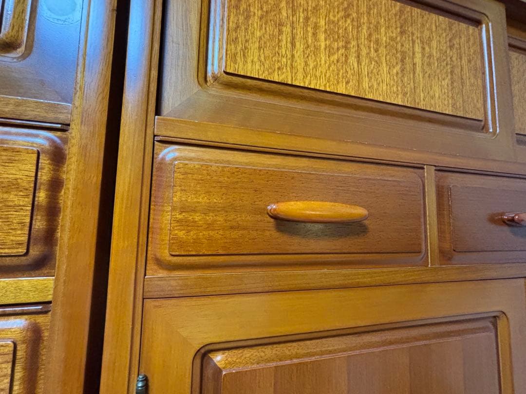 木製ブラウン多段引き出しタンス３つセット