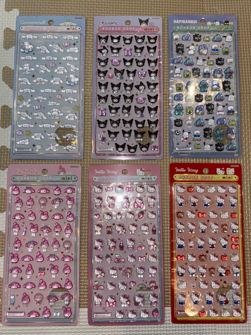 正規品 ボンボンドロップ シール 9枚セット｜サンリオ mini／たまごっち