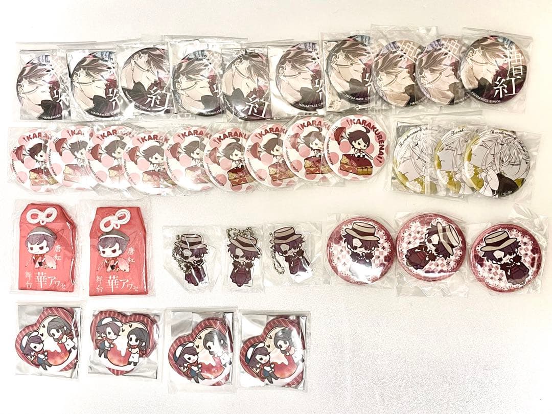 華アワセ唐紅グッズ／スイパラ、アクリルスタンド、缶バッジ