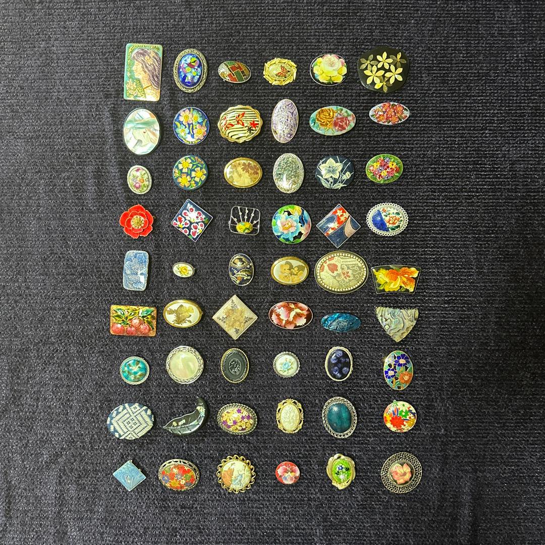 【vintage】昭和レトロ　ブローチ　まとめ売り　50点以上　大量