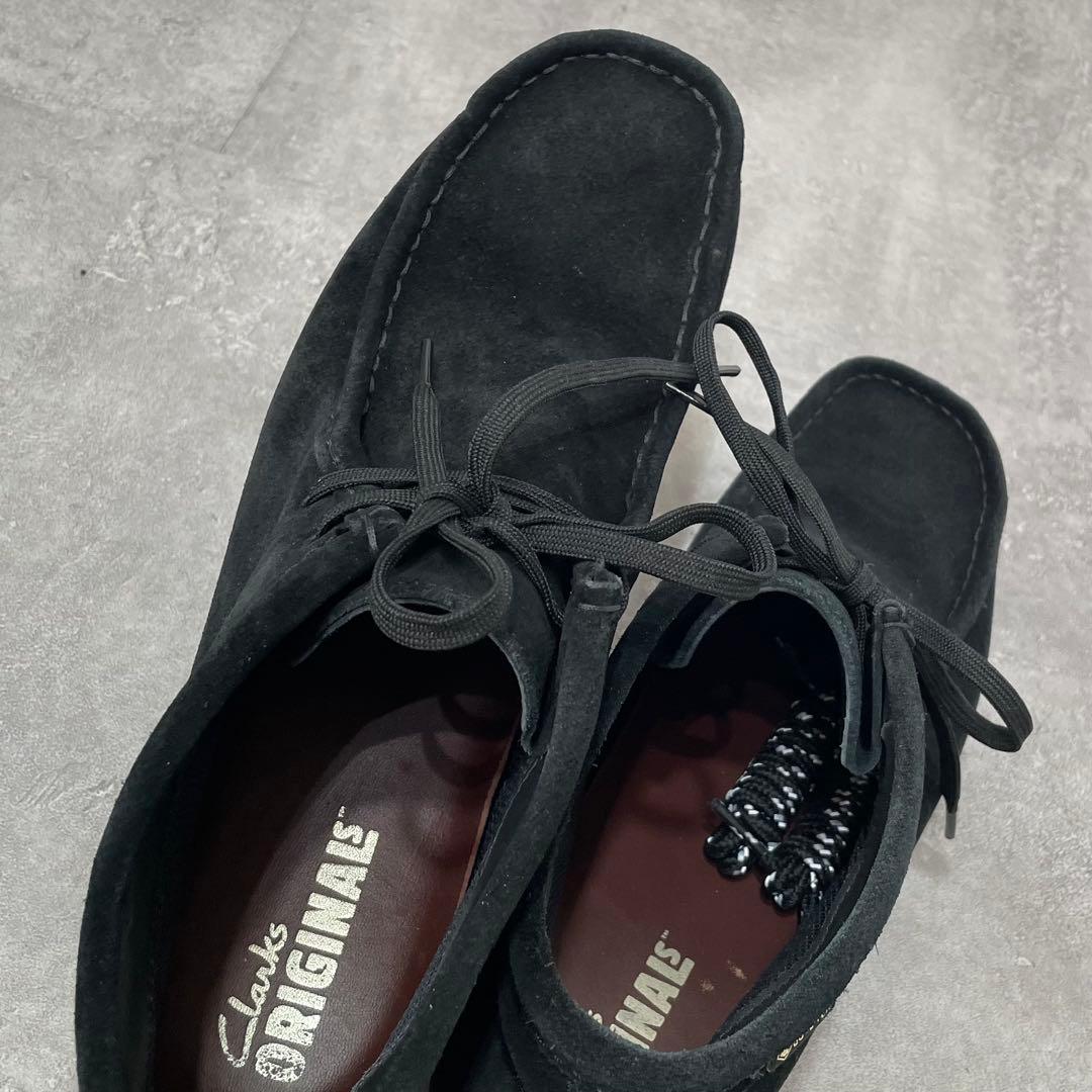 Clarks GORE-TEX ワラビー 27cm ブラックスエード
