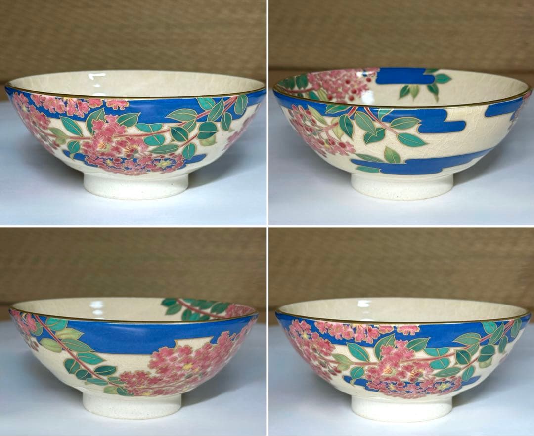 桑野むつ子 御所の花 十二ヶ月 京焼 茶碗 12点セット 栞付 抹茶碗 茶道具