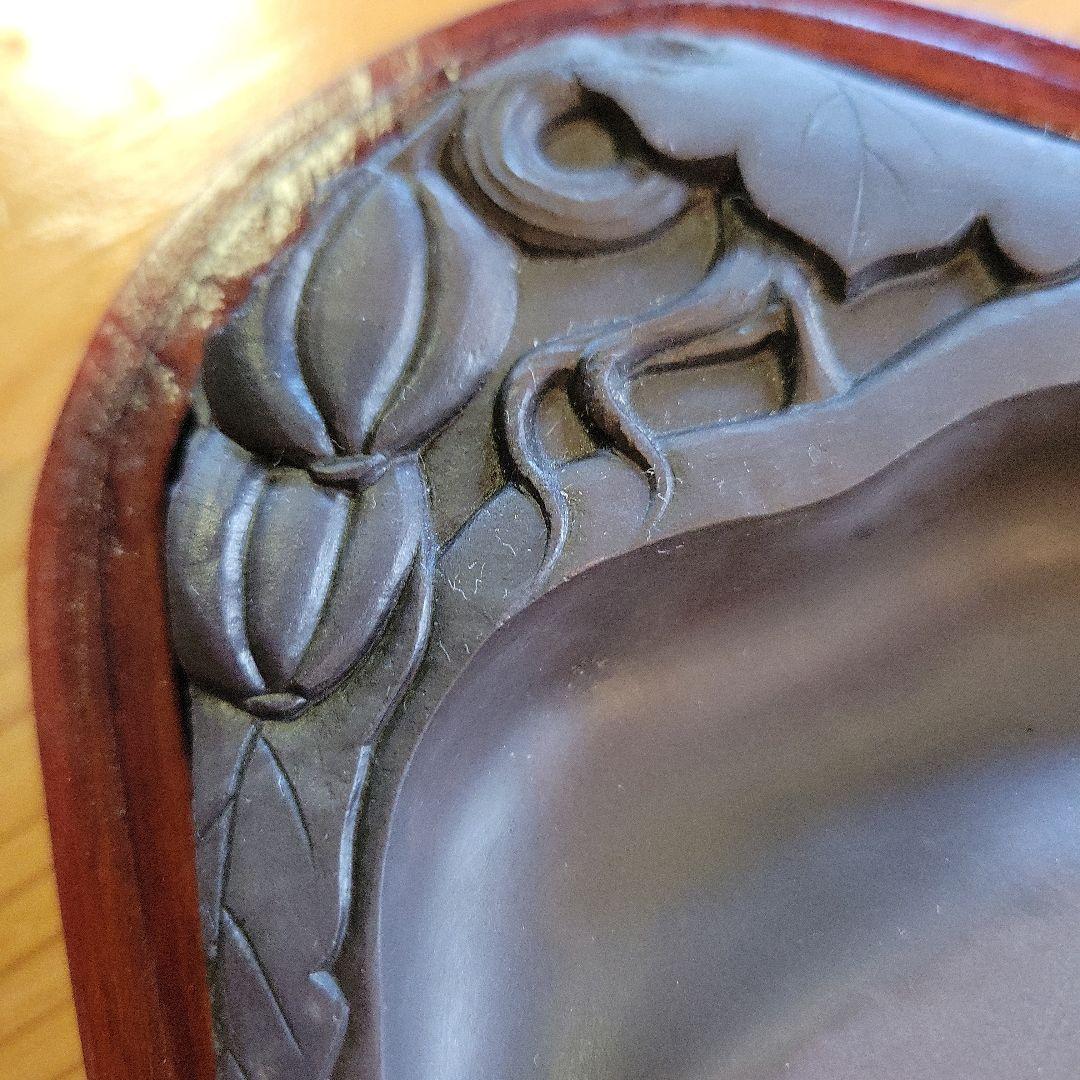 未使用 中国 硯 書道具 美術 骨董品 彫刻