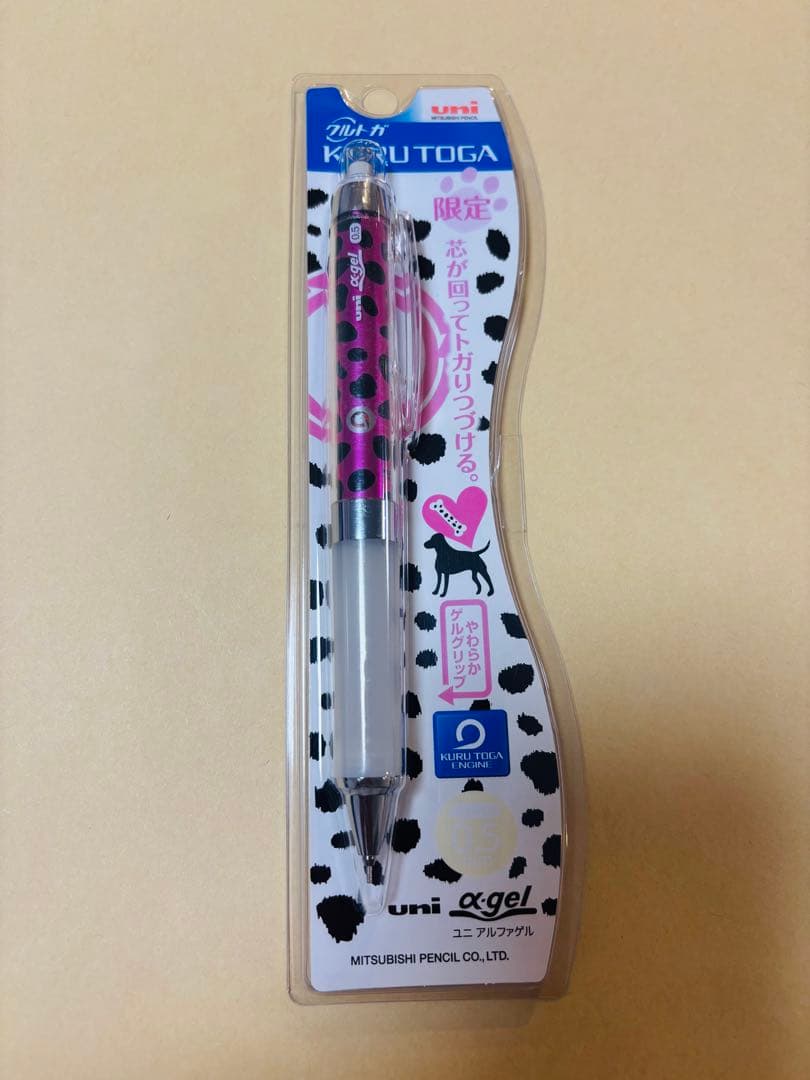 uni アルファゲル　シャーペン　クルトガ　限定ダルメシアン　ローズ