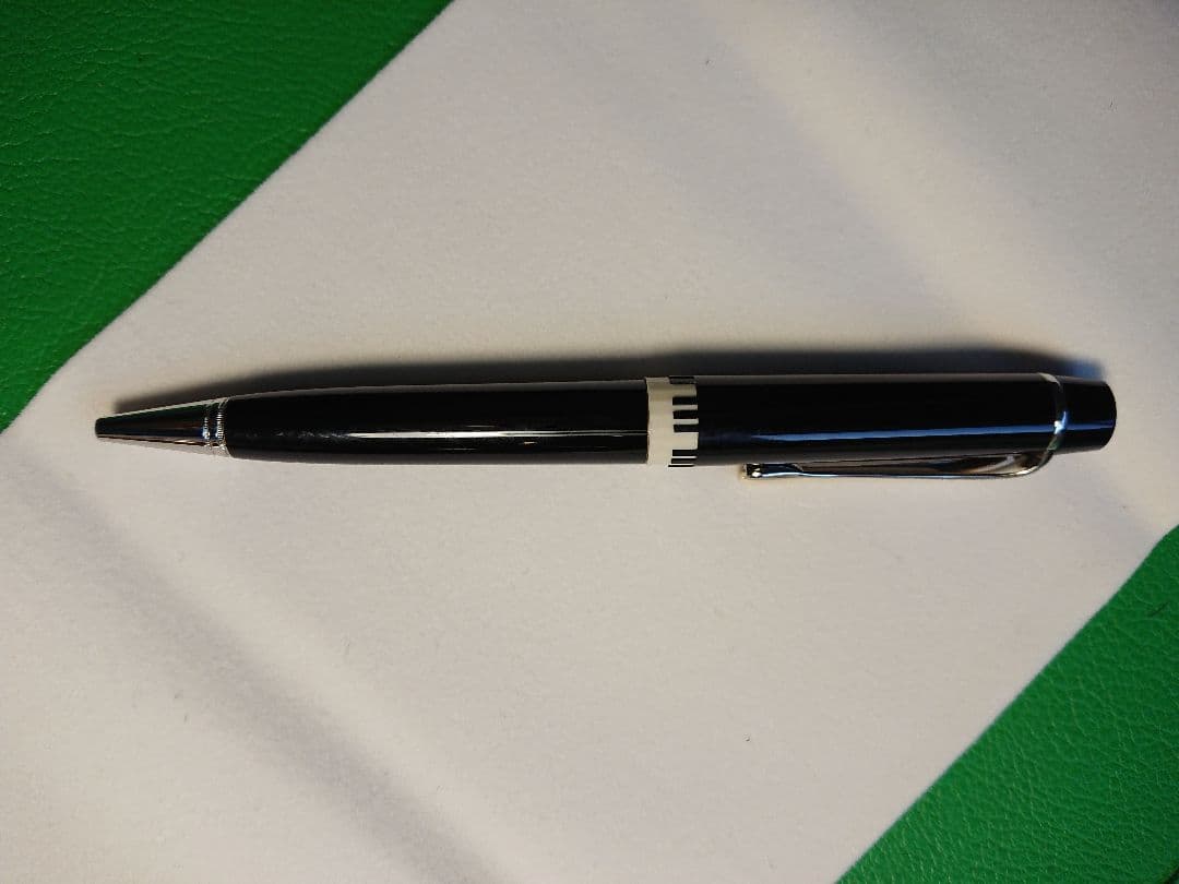 MONTBLANC カラヤン 黒いボールペン メタルクリップ付き