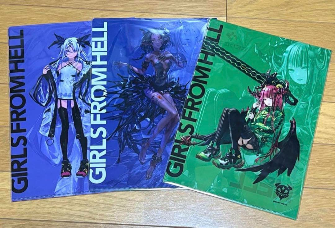 redjuice GIRLS FROM HELL クリアファイル 9枚セット