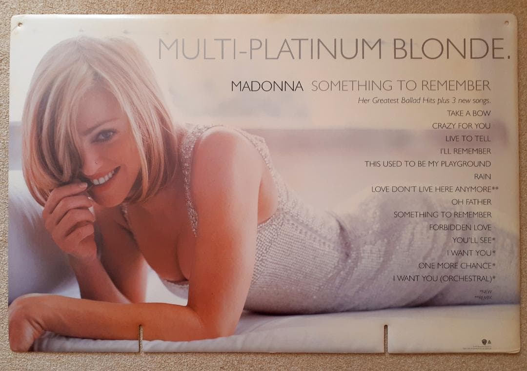 マドンナ　Something To Remember　大型 宣伝用 ディスプレイ