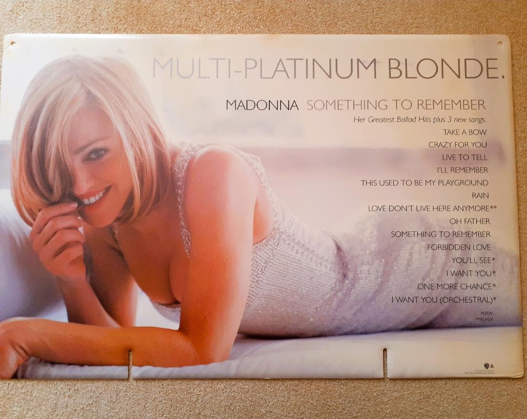 マドンナ　Something To Remember　大型 宣伝用 ディスプレイ