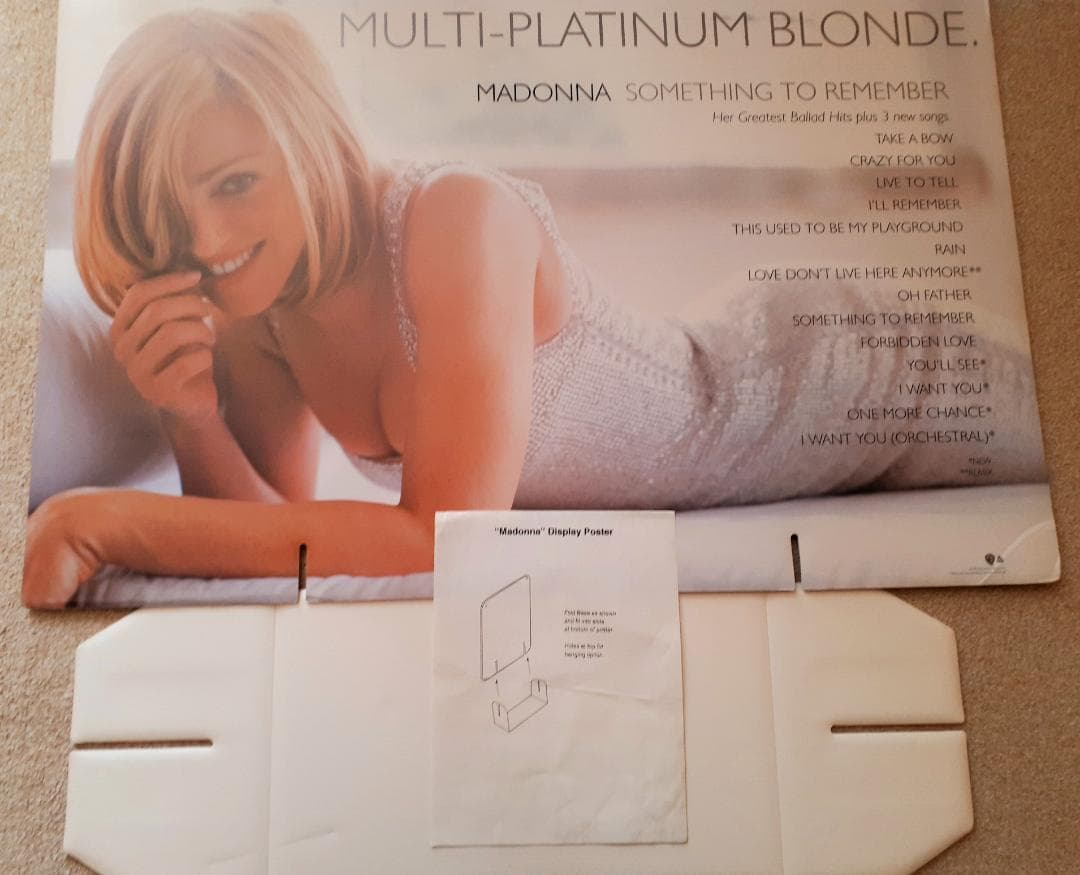 マドンナ　Something To Remember　大型 宣伝用 ディスプレイ