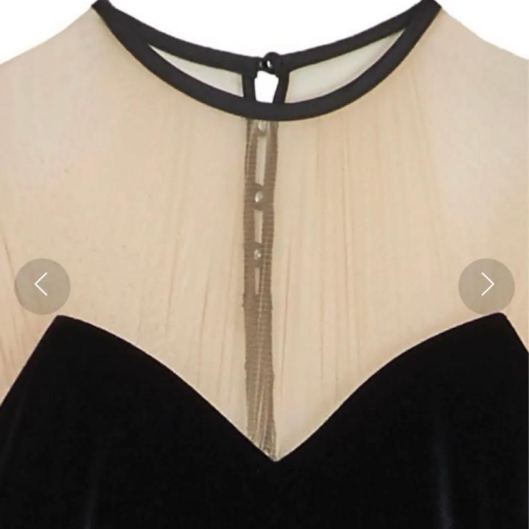 AMERIチュールスリーブタイトドレス