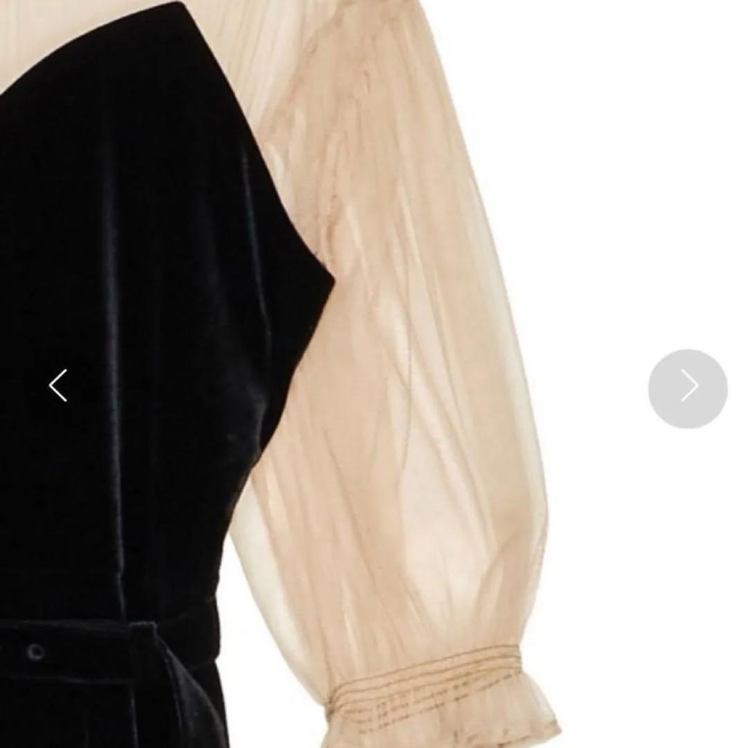 AMERIチュールスリーブタイトドレス