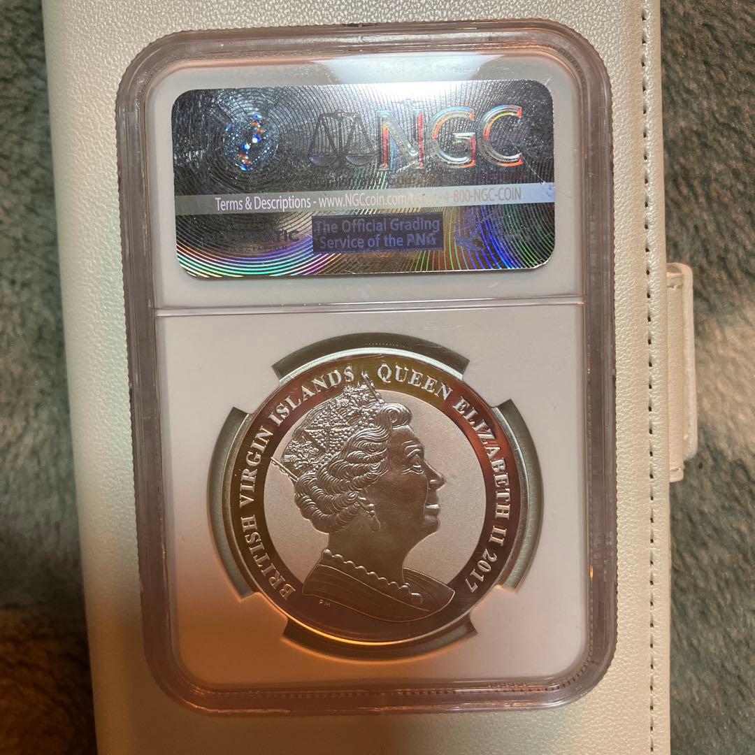 2017/イギリスヴァージン諸島/ペガサス/アテネ/NGCPF69/1oz銀貨/