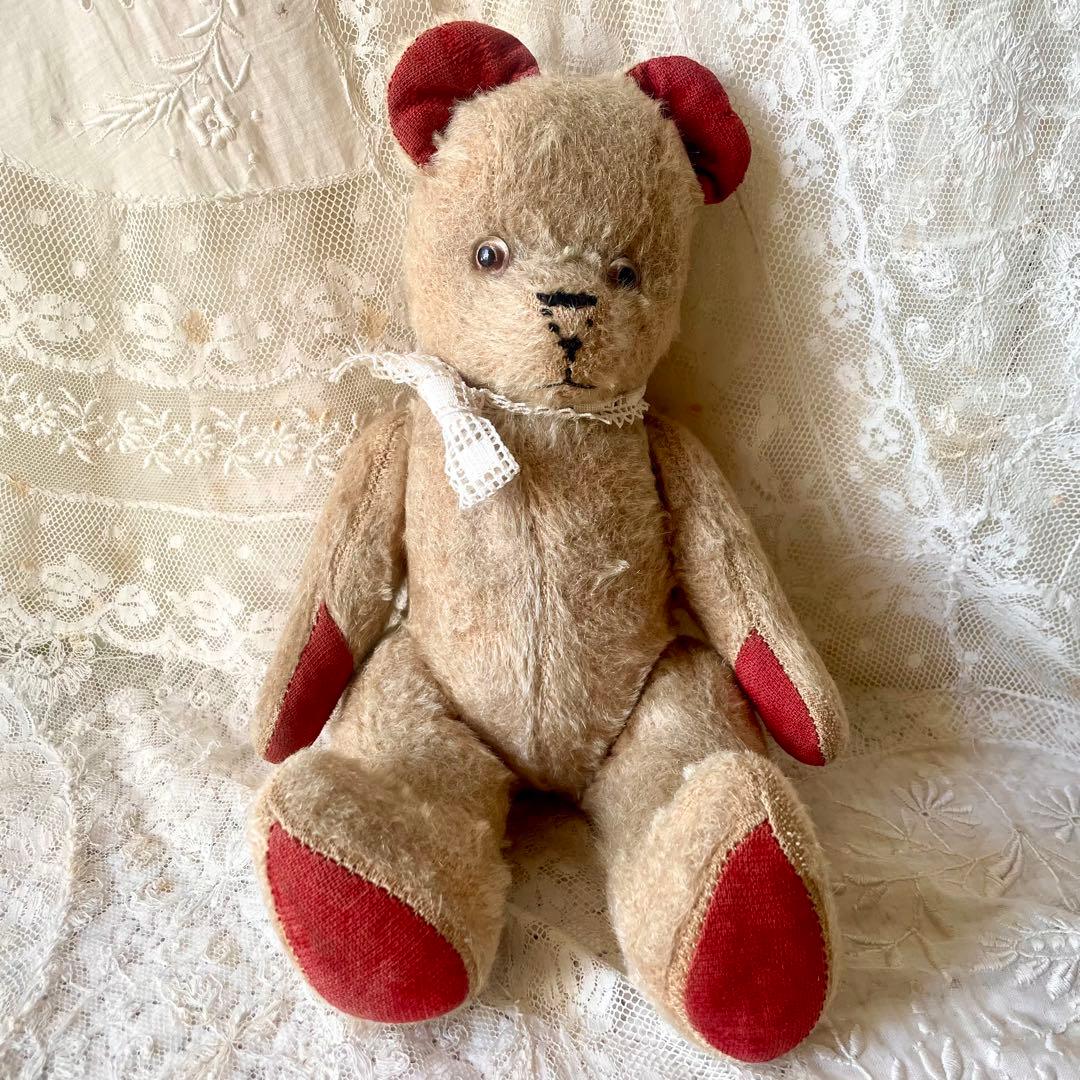 JPMベア2体セット26cm&30cmテディベア　ぬいぐるみフランスアンティーク