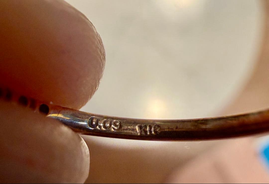 agete ピンキーリング4号　K10