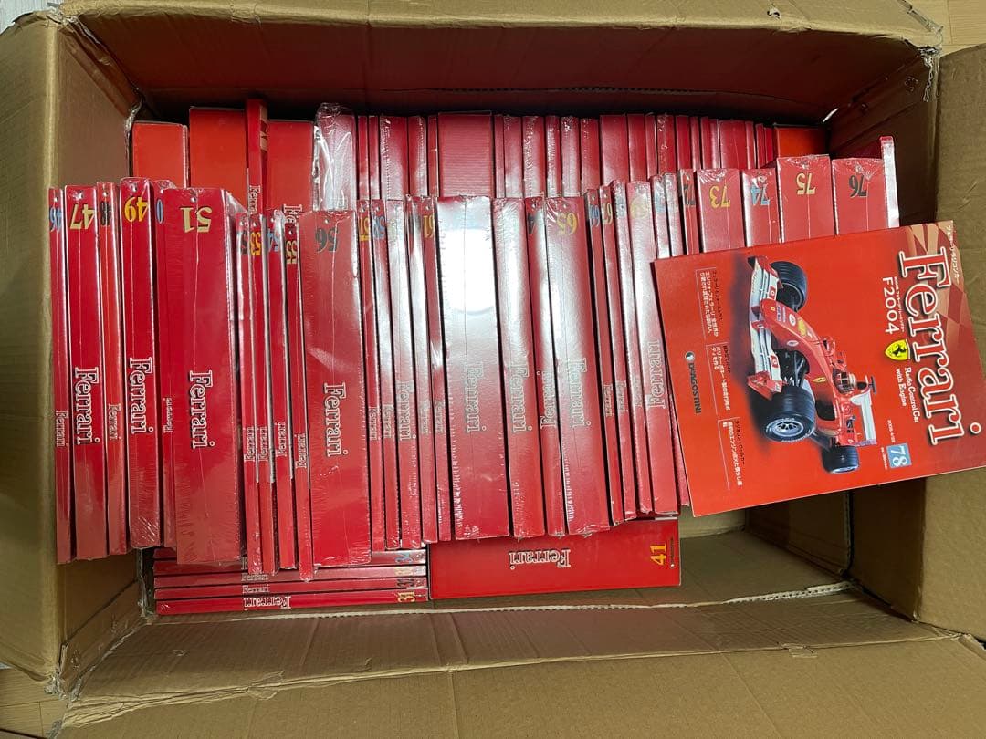 【はぎ】デアゴスティーニ週刊フェラーリ F2004 1-78号透明ボディ無