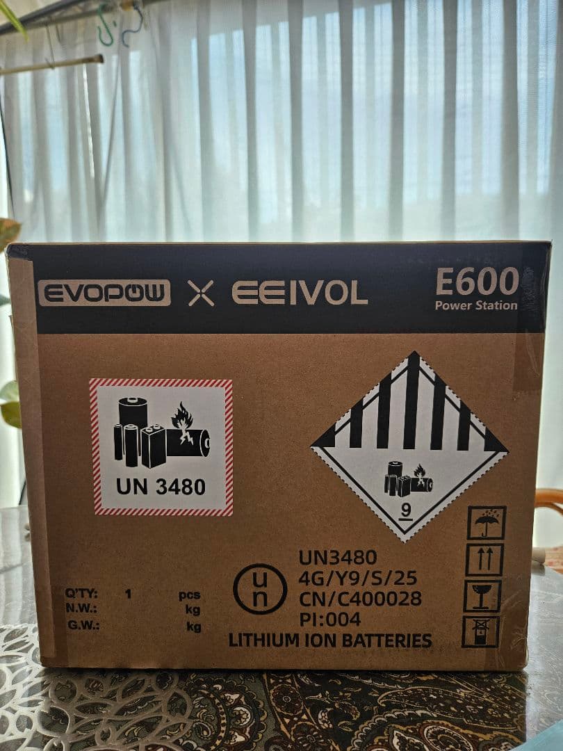 ●新品●EEIVOL E600 ポータブル電源 515Wh EVOPOW