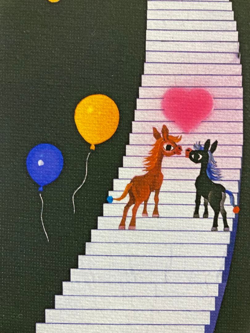 【真作保証】藤城清治 キャンバスジクレー 直筆サイン 150部限定 版画 絵画