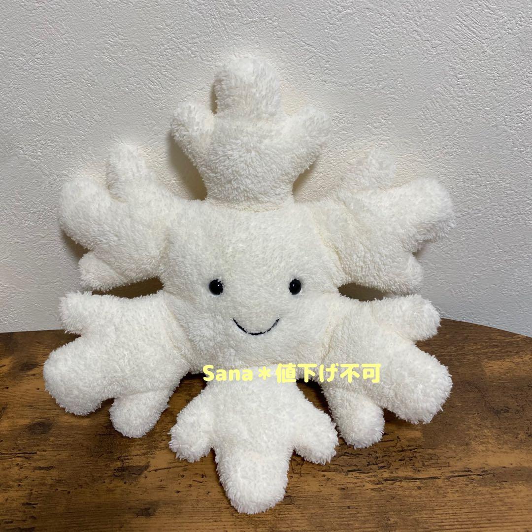 新品　ジェリーキャット　雪　雪の結晶　ぬいぐるみ　クリスマス　冬　 L