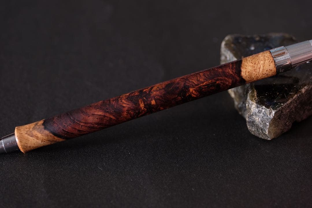 PG5木軸カスタムシャープペンシル0057 ホンジュラスローズ瘤　高村杢工房