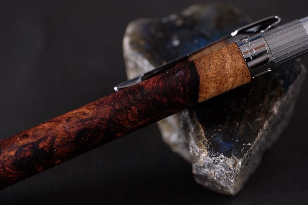 PG5木軸カスタムシャープペンシル0057 ホンジュラスローズ瘤　高村杢工房