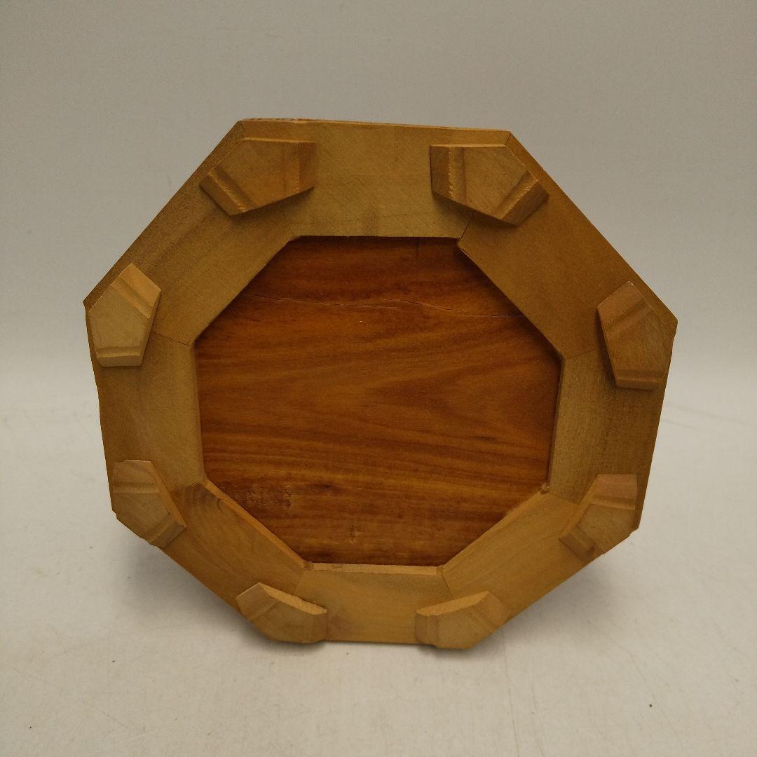 木彫　釈迦如来座像　八角台座　置物　オブジェ　アンティーク　美術品