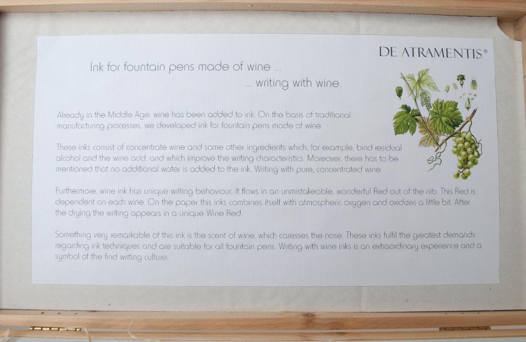 DE ATRAMENTIS ドクターヤンセン インクワインカルテ 12本SET