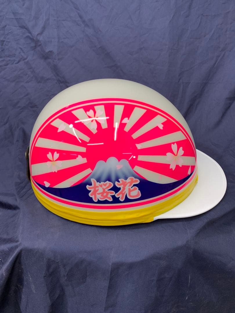 6 コルク半　鏡面仕上げ　蛍光ピンク 蓄光塗料　富士日章　桜　桜花