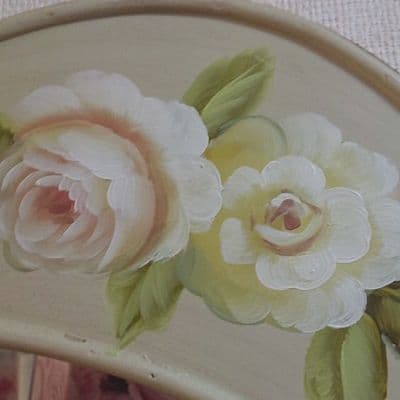 薔薇雑貨 ロココ調薔薇柄ミラー