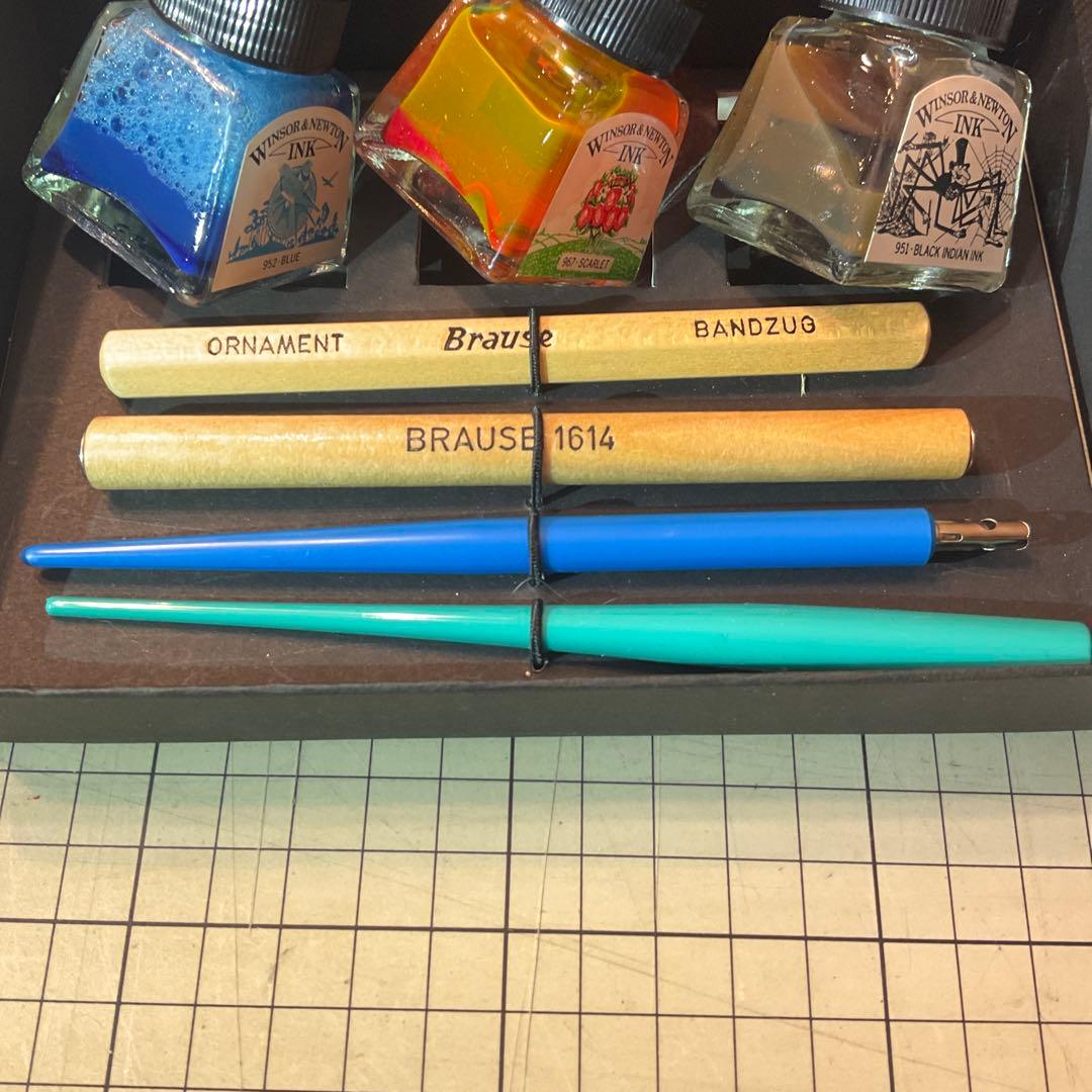 未使用　Brause ブラウゼ 万年筆　ペン　ペン先・ペン軸・インク セット