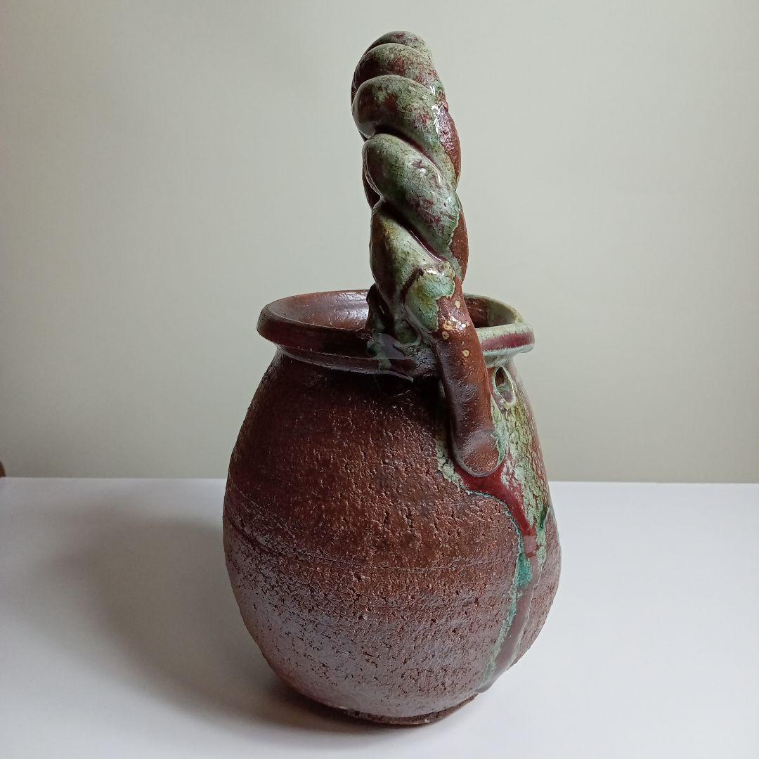 信楽焼　花瓶　D−62