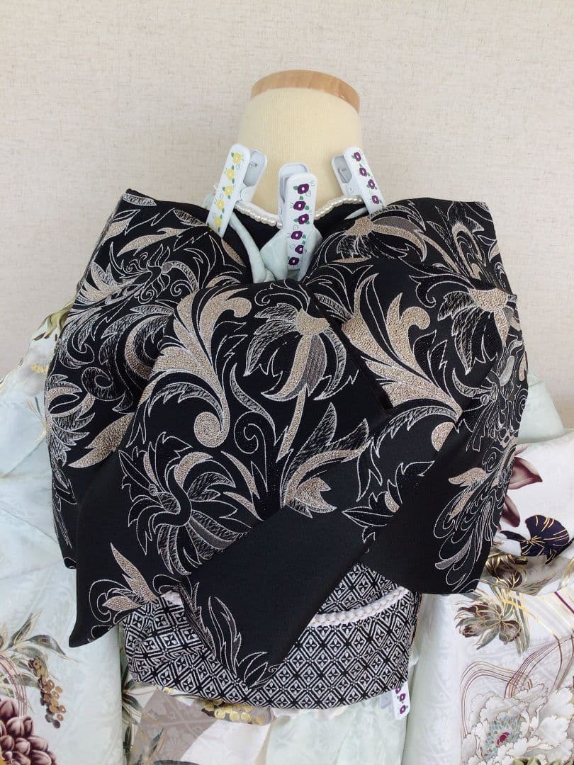 振袖フルセット　くすみ水色