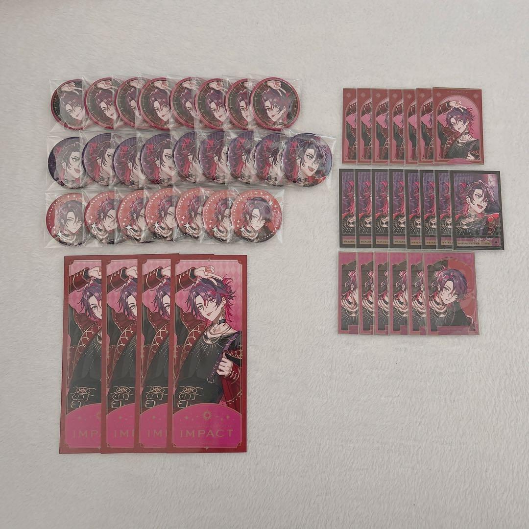 にじさんじ 渡会雲雀 IMPACT 缶バッジ フォト風カード 特典 まとめ売り