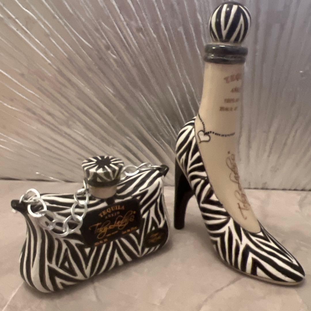ゼブラ柄ハイヒールandバッグ型 テキーラ2本セット 完売商品 レア