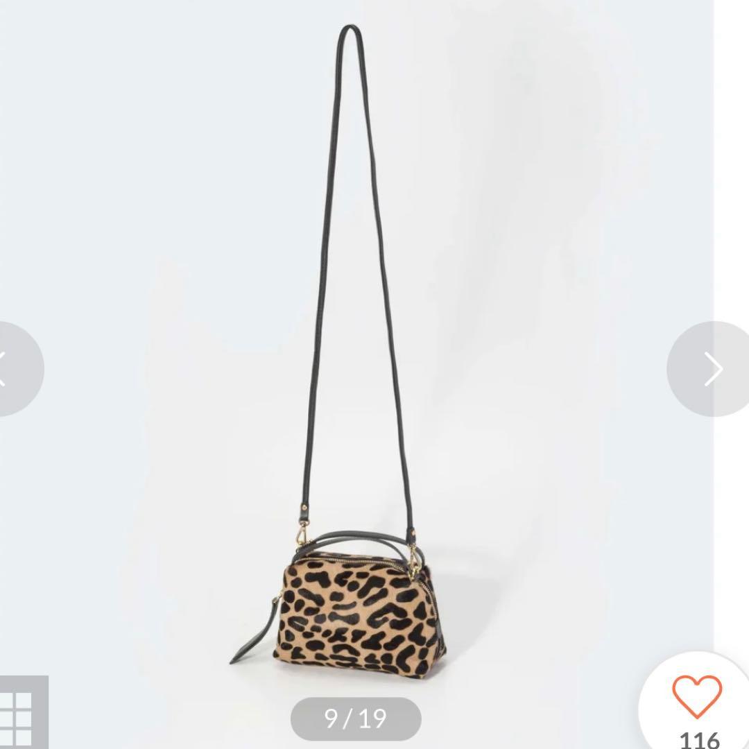 GIANNI CHIARINI ジャンニキアリーヌ レオパード ハンドバッグ