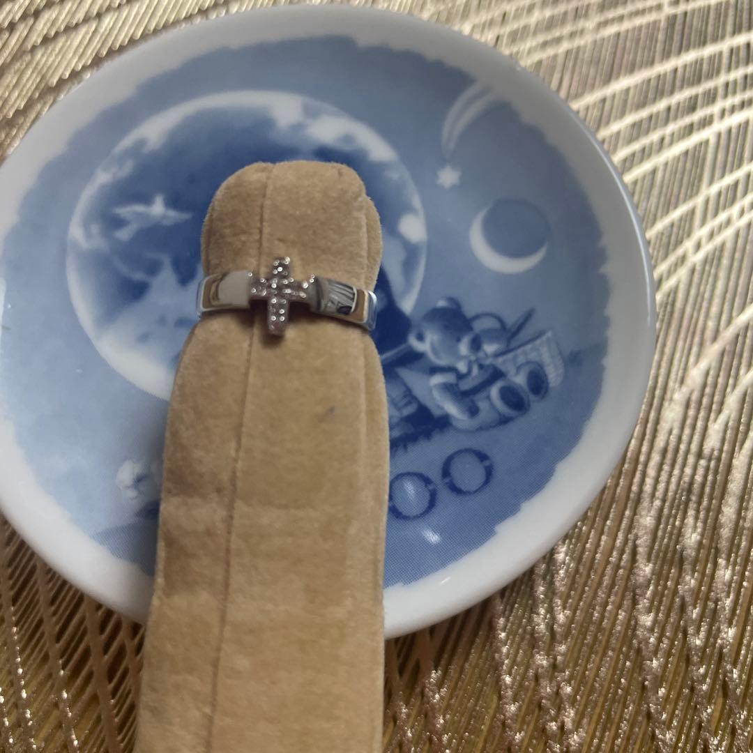 K14WGクロスモチーフ リング