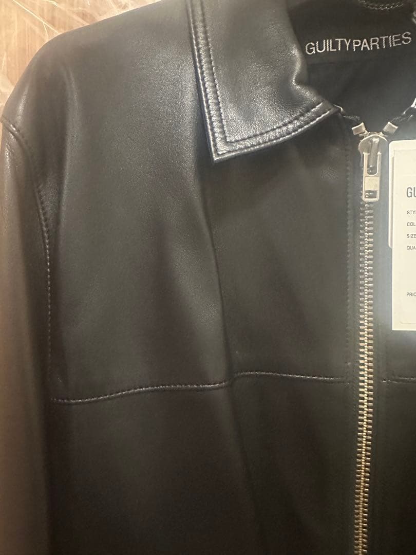 新品未使用　24SS 定価242000円　ワコマリア　レザーライダースジャケット