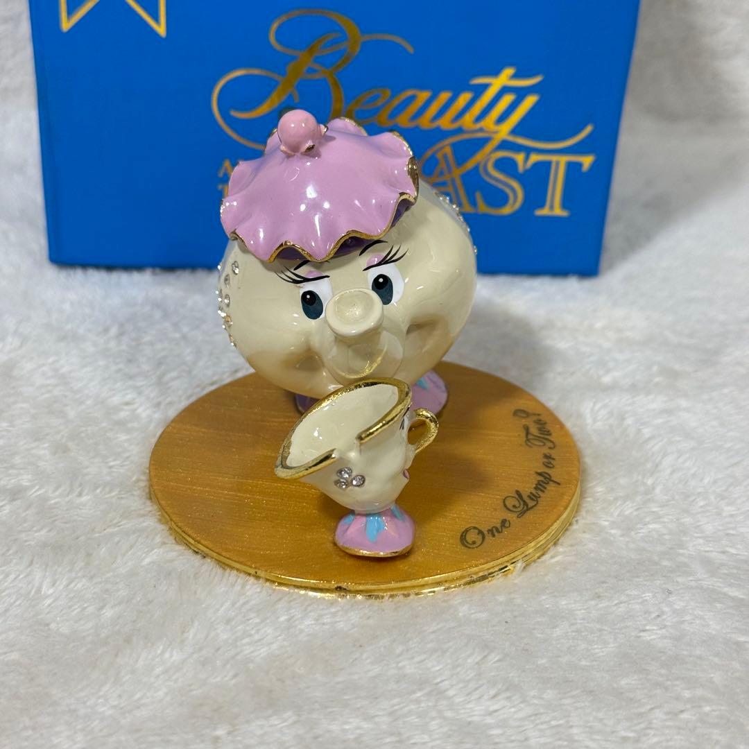 【新品】ディズニー 美女と野獣 ポット婦人 チップ フィギュア アクセサリー