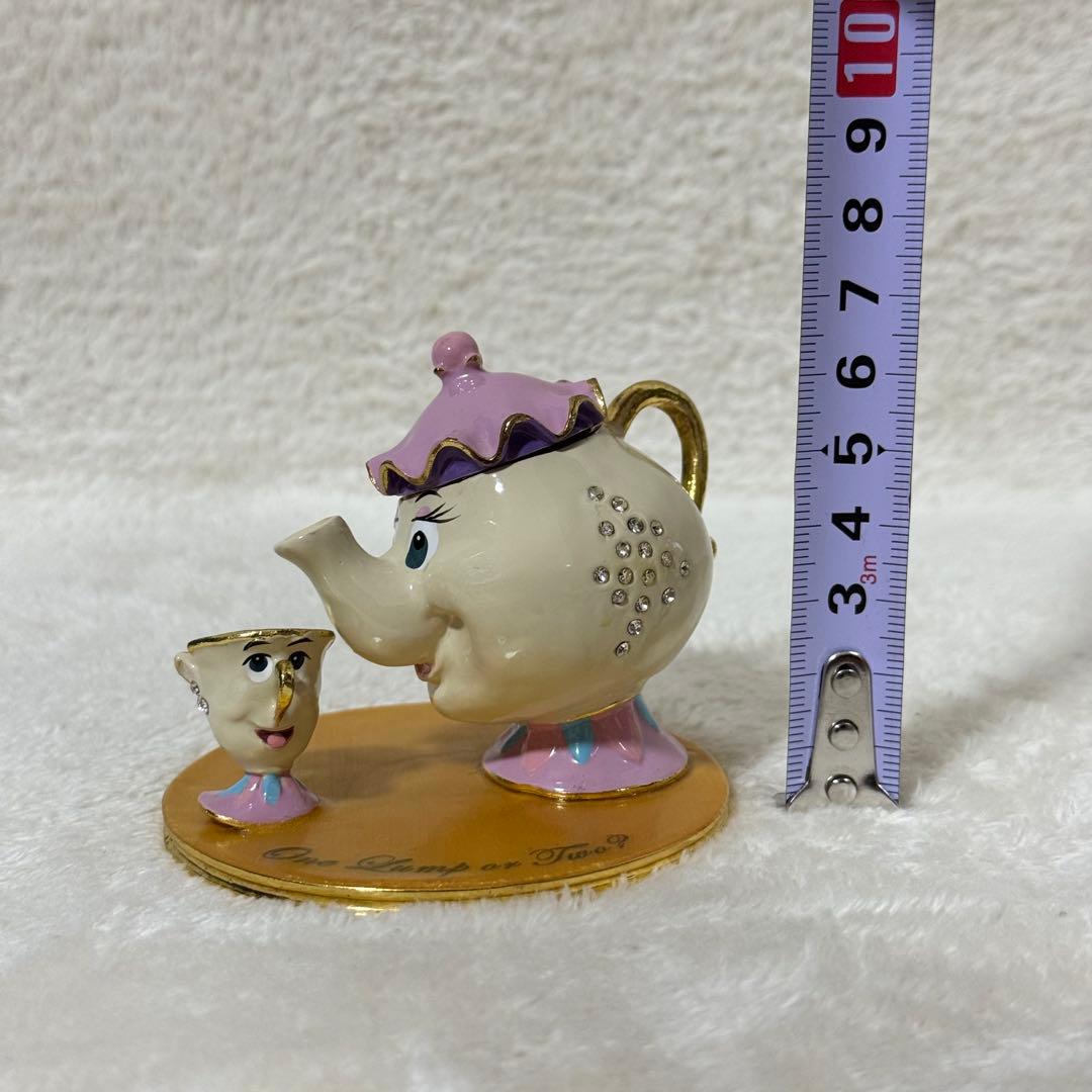 【新品】ディズニー 美女と野獣 ポット婦人 チップ フィギュア アクセサリー