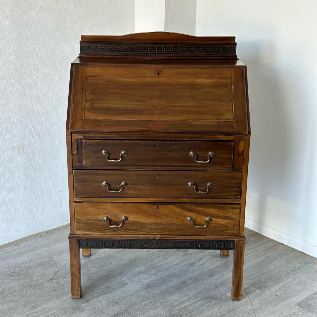 イギリス アンティーク 家具 ライティング ビューロー 英国 チェスト 539A