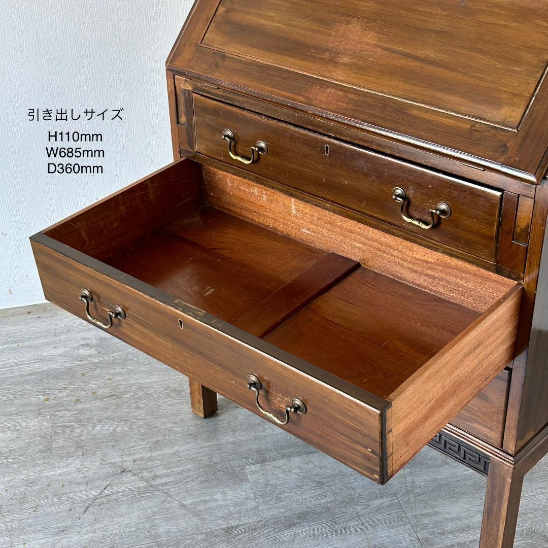 イギリス アンティーク 家具 ライティング ビューロー 英国 チェスト 539A
