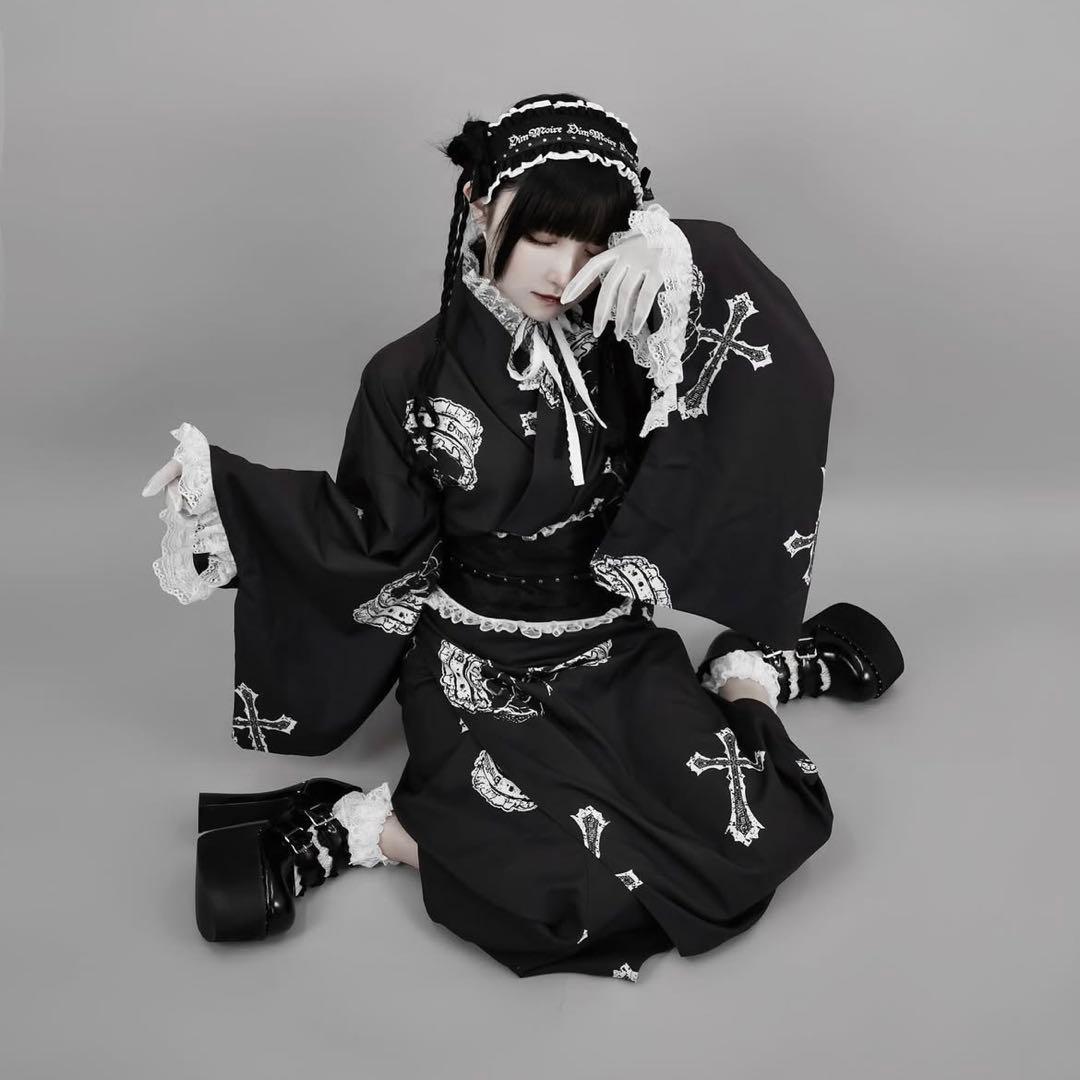 DimMoire ディムモア 浴衣 セット ブラック 黒